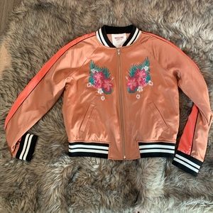 Cool embroidery bomber jacket